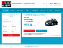 Tablet Screenshot of abc-leasing.com